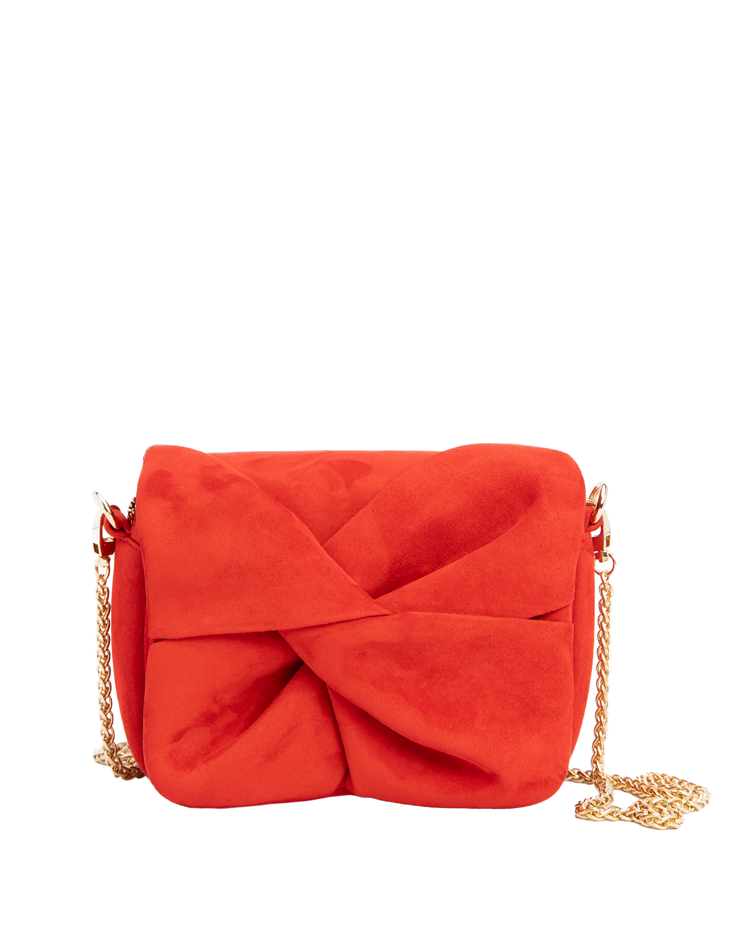 Muse Bow - Goatskin Suede Red