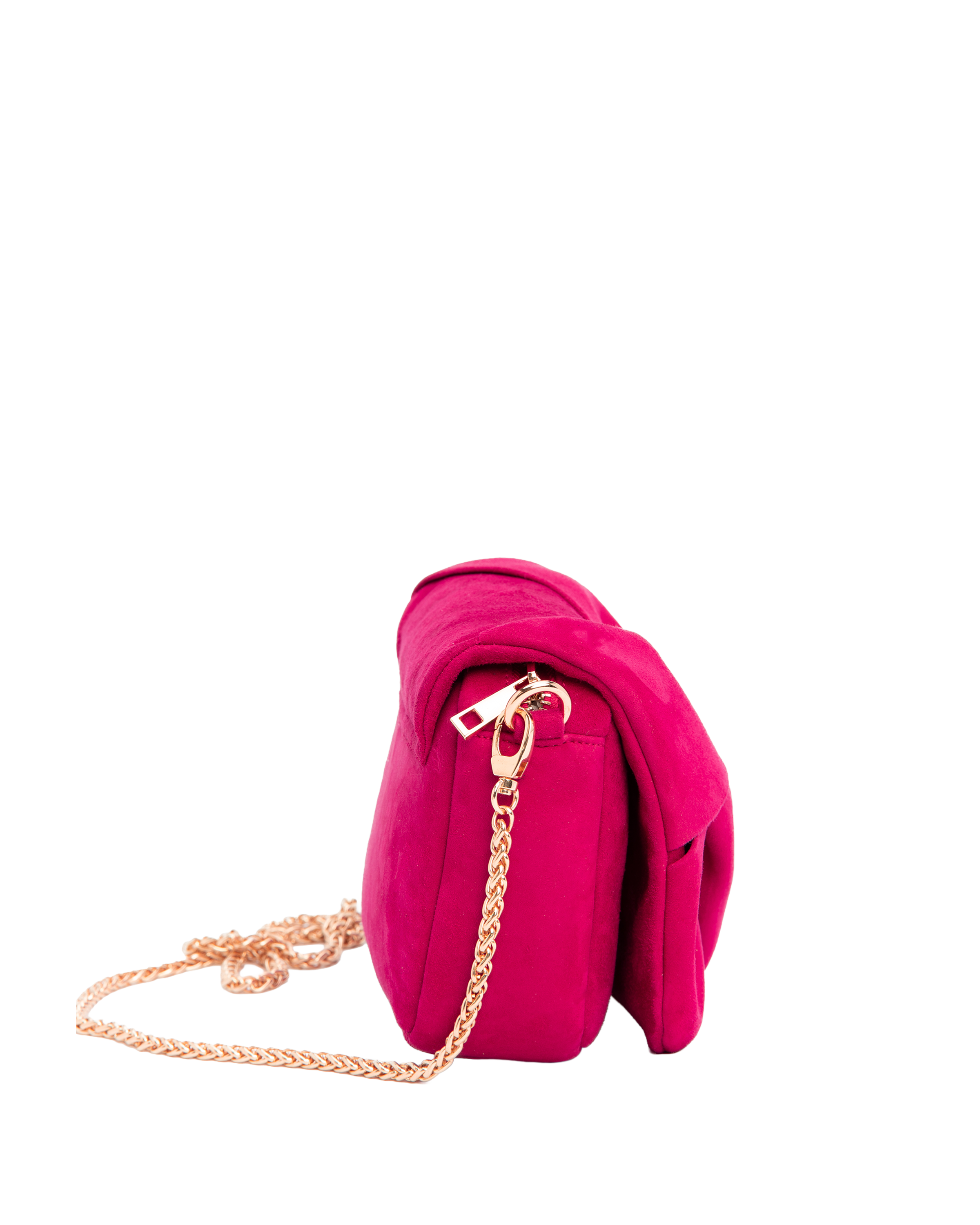 Muse Bow - Goatskin Suede Fuchsia