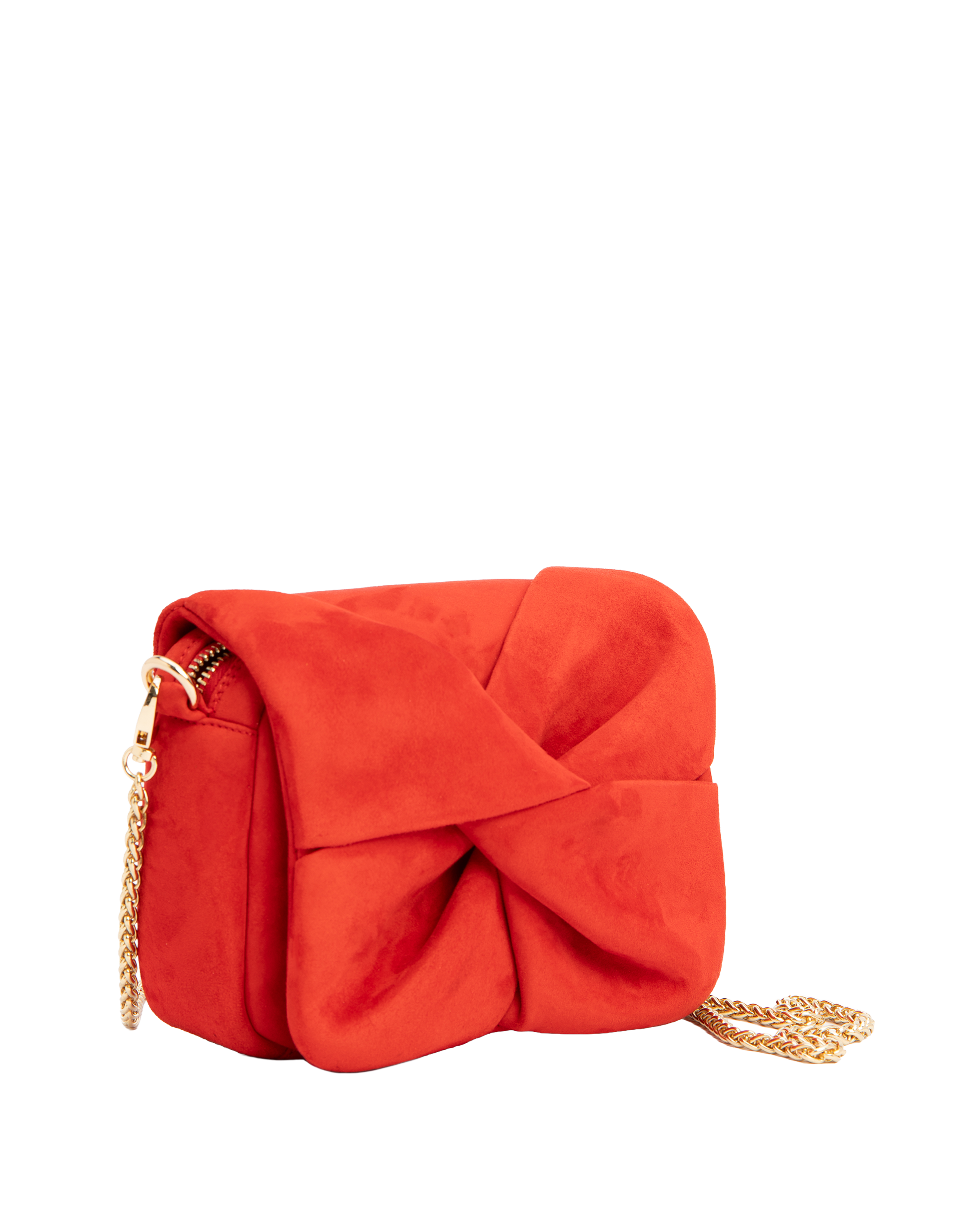 Muse Bow - Goatskin Suede Red