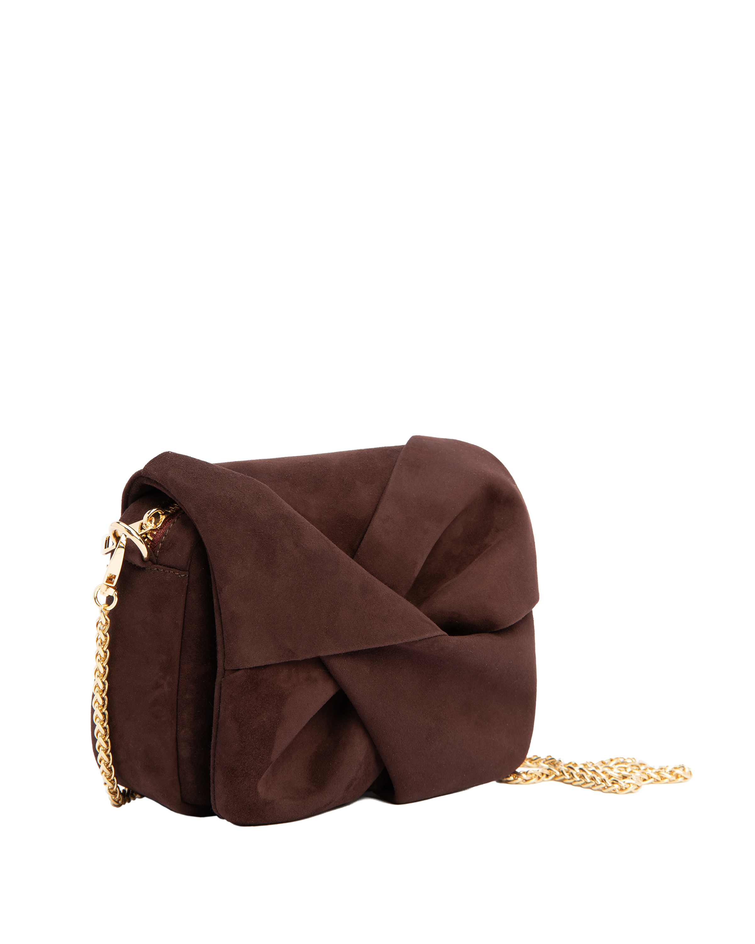 Muse Bow - Goatskin Suede Dark Burgundy